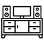 icon of an entertainment center