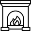 icon of a fireplace