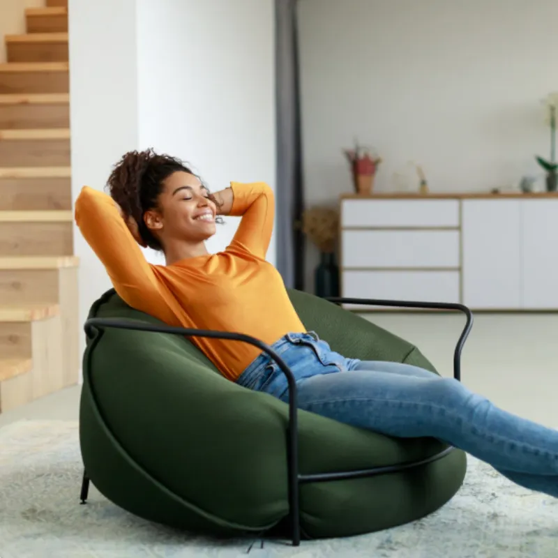 Homeowners reviewing renovation plans in kitchen